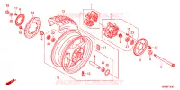 ROUE ARRIERE pour Honda CB 1300 SUPER FOUR ABS de 2012