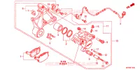 ETRIER DE FREIN ARRIERE pour Honda CB 1300 SUPER FOUR ABS GOLDEN RIMS de 2012