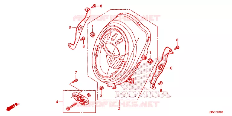 PHARE Honda SCOOTER 110 SCOOPY 2020  ACF110CBTL