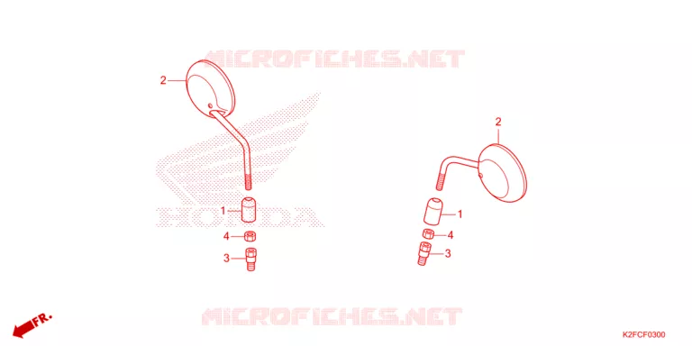 RETROVISEUR Honda SCOOTER 110 SCOOPY 2021  ACF110CBTM
