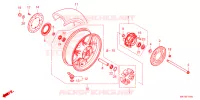 ROUE ARRIERE pour Honda CR 650 R E-CLUTCH de 2024