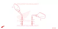 RETROVISEUR pour Honda CR 650 R E-CLUTCH de 2024