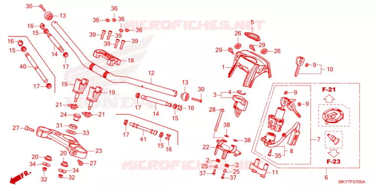 GUIDON Honda MOTO 650 CB 2024  CB650RACR