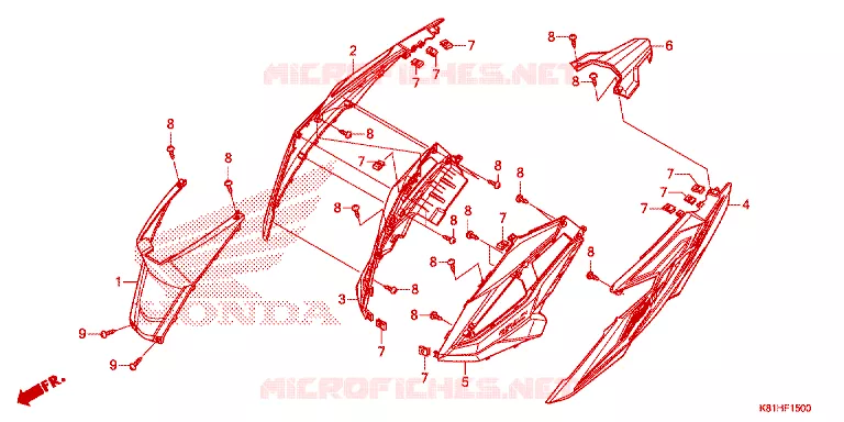 HOUSSE  Honda SCOOTER 110 BEAT 2019  ACH110CSFK_2PH