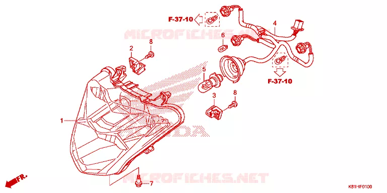 PHARE Honda SCOOTER 110 BEAT 2019  ACH110CSFK_2PH