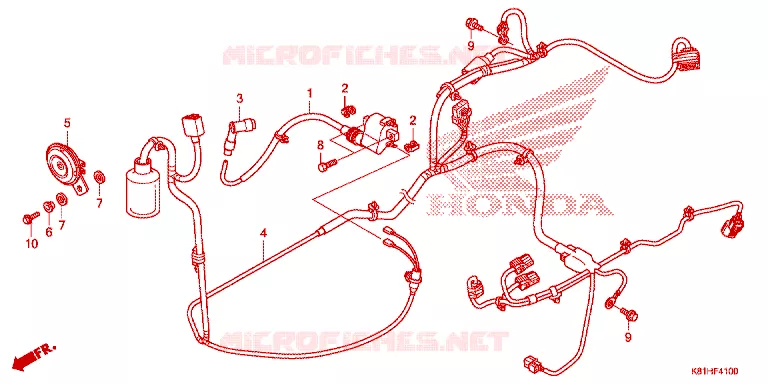 FAISCEAU DES FILS Honda SCOOTER 110 BEAT 2019  ACH110CSFK_PH