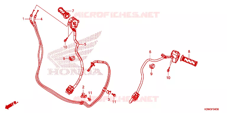 COMMODOS - POIGNEES Honda SCOOTER 150 ADV 2023  ADV150AM_2CA