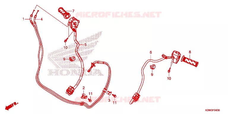 COMMODOS - POIGNEES Honda SCOOTER 150 ADV 2022  ADV150AM_2CA