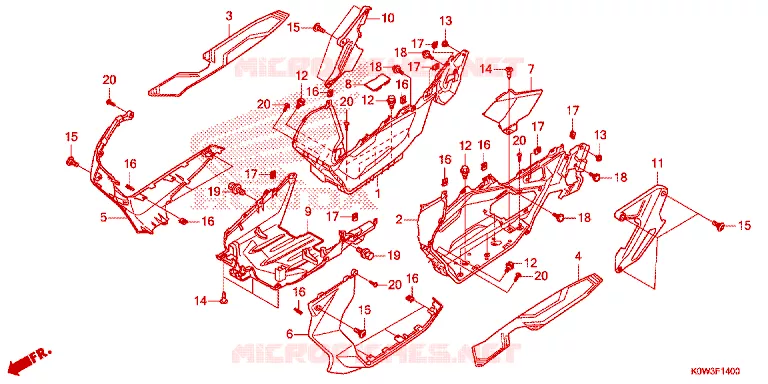 MARCHE PIEDS Honda SCOOTER 150 ADV 2022  ADV150AM_3CA