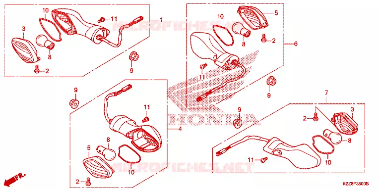 CLIGNOTANT Honda MOTO 250 CRF 2015  CRF250MF