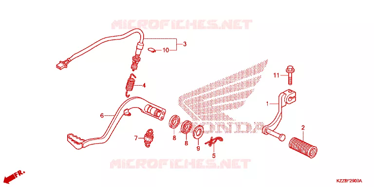 PEDALE Honda MOTO 250 CRF 2015  CRF250MF