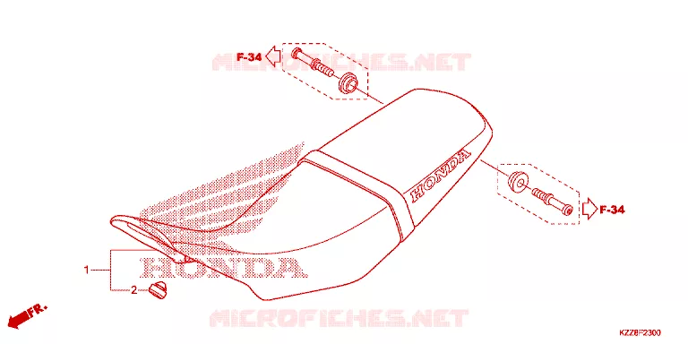 SELLE Honda MOTO 250 CRF 2015  CRF250MF