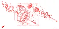ROUE ARRIERE pour Honda CB 1300 SUPER BOL DOR ABS de 2011