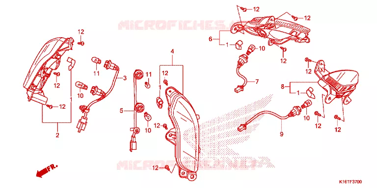 CLIGNOTANT Honda SCOOTER 110 SCOOPY 2015  ACF110CBFF