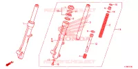 FOURCHE pour Honda SCOOPY 110 de 2014