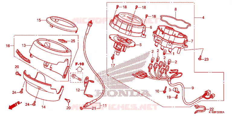 COMPTEUR DE VITESSE Honda SCOOTER 110 SCOOPY 2014  ACF110SFE_2TH