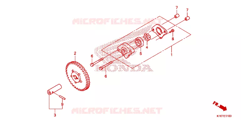 POMPE A HUILE Honda SCOOTER 110 SCOOPY 2014  ACF110SFE_3TH