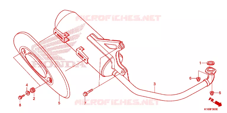 SILENCIEUX D'ECHAPPEMENT Honda SCOOTER 110 SCOOPY 2014  ACF110SFE_TH