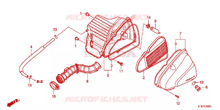 FILTRE A AIR Honda SCOOTER 110 SCOOPY 2014  ACF110SFE_TH
