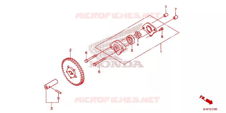POMPE A HUILE Honda SCOOTER 110 SCOOPY 2014  ACF110SFE_TH