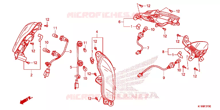 CLIGNOTANT Honda SCOOTER 110 SCOOPY 2015  ACF110SFF