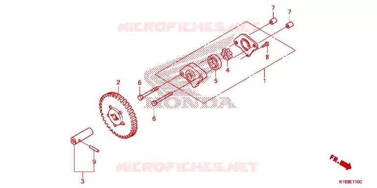 POMPE A HUILE Honda SCOOTER 110 SCOOPY 2015  ACF110SFF