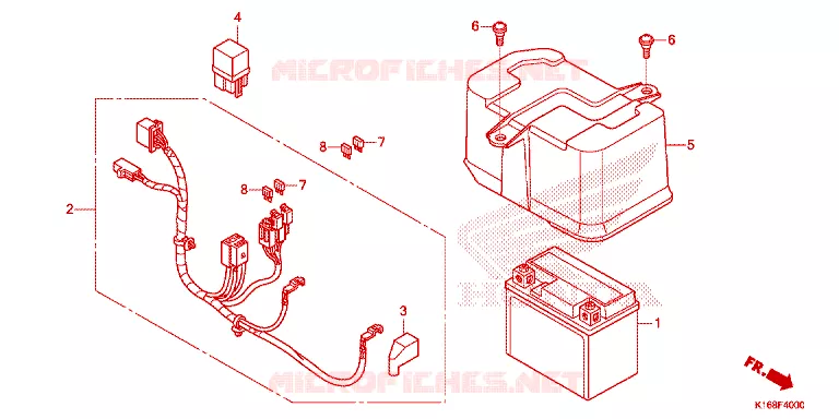 BATTERIE Honda SCOOTER 110 SCOOPY 2015  ACF110SFF