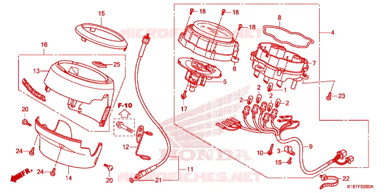 COMPTEUR DE VITESSE Honda SCOOTER 110 SCOOPY 2015  ACF110SFF_3TH