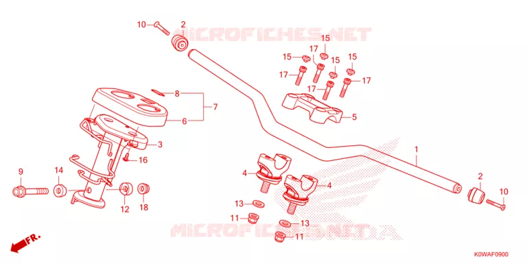GUIDON - CARENAGE Honda SCOOTER 150 ADV 2025  ADV160AS_A
