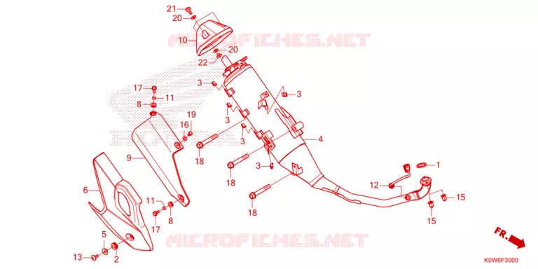 SILENCIEUX D'ECHAPPEMENT Honda SCOOTER 160 ADV 2024  ADV160AS_MA