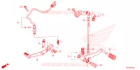 PEDALE pour Honda CBR 500 R ABS de 2024
