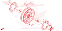 ROUE AVANT pour Honda CBR 500 R ABS de 2024