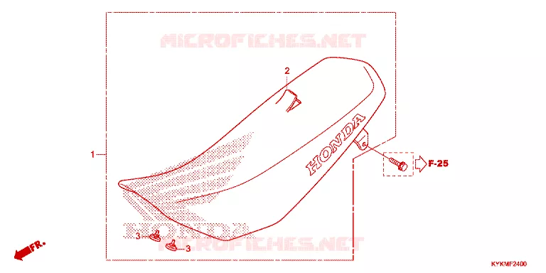 SELLE Honda MOTO 110 CRF 2025  CRF110FS