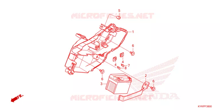 BATTERIE Honda MOTO 110 CRF 2025  CRF110FS
