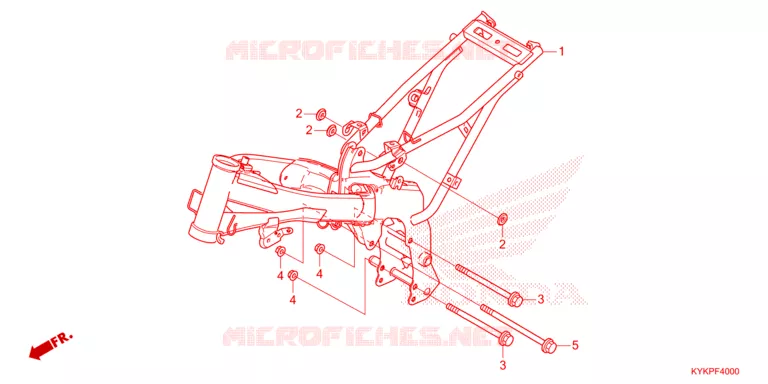 CADRE Honda MOTO 110 CRF 2025  CRF110FS