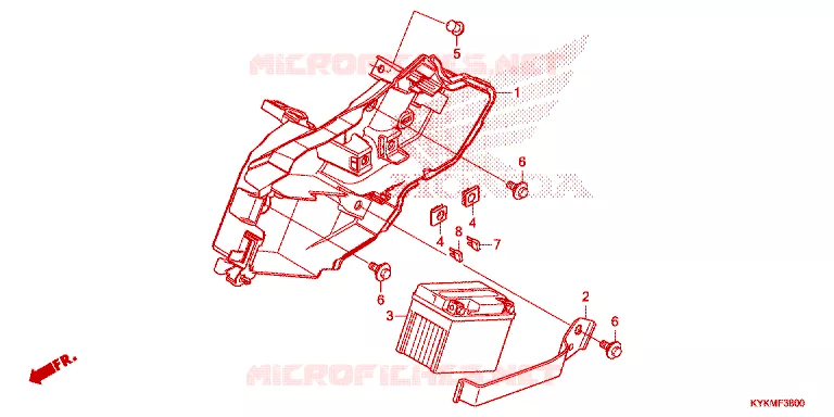 BATTERIE Honda MOTO 110 CRF 2025  CRF110FS