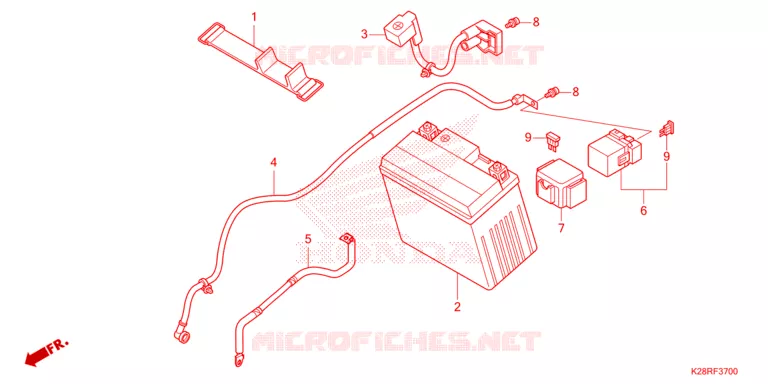 BATTERIE Honda MOTO 125 CRF 2025  CRF125FS