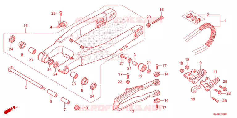 BRAS OSCILLANT Honda MOTO 150 CRF 2025  CRF150RBS