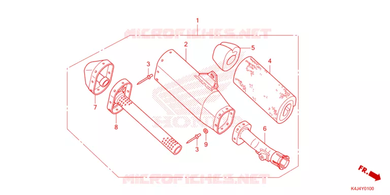 SILENCIEUX D'ECHAPPEMENT Honda MOTO 150 CRF 2025  CRF150RS