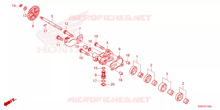 POMPE A HUILE Honda MOTO 250 CRF 2025  CRF250RS