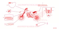 AUTOCOLLANTS pour Honda CRF 250 RX de 2025