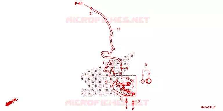 VASE D'EXPANSION Honda MOTO 450 CRF 2025  CRF450RLS