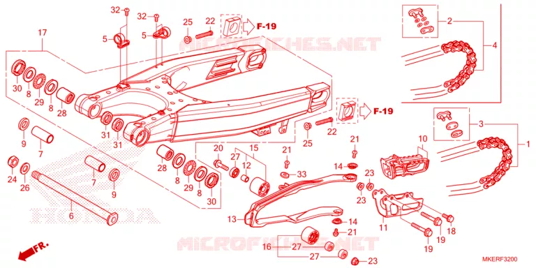 BRAS OSCILLANT Honda MOTO 450 CRF 2025  CRF450RWES