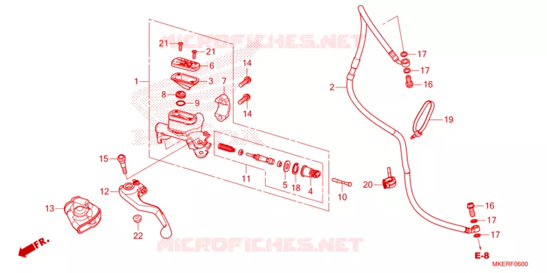 MAITRE-CYLINDRE Honda MOTO 450 CRF 2025  CRF450RWES