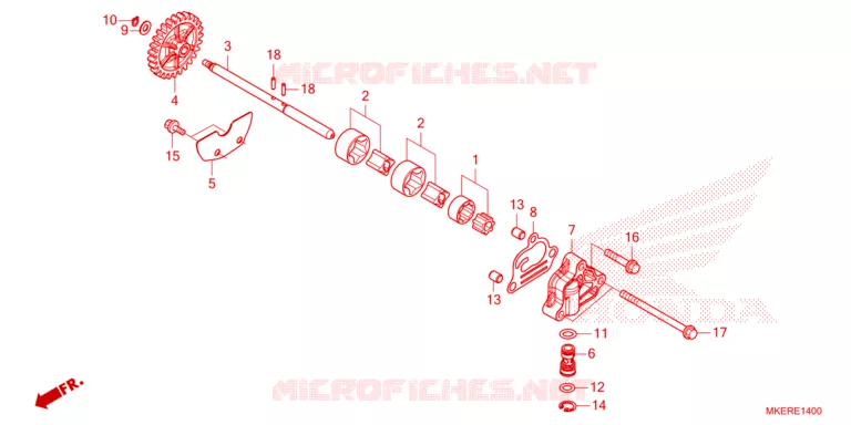 POMPE A HUILE Honda MOTO 450 CRF 2025  CRF450RXS