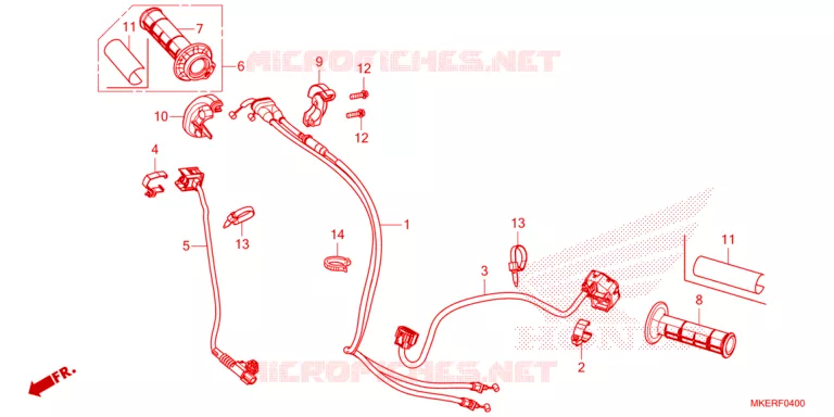 COMMODOS - POIGNEES Honda MOTO 450 CRF 2025  CRF450RXS
