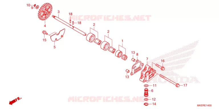 POMPE A HUILE Honda MOTO 450 CRF 2025  CRF450RXS