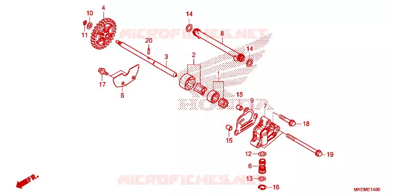 POMPE A HUILE Honda MOTO 450 CRF 2025  CRF450XS