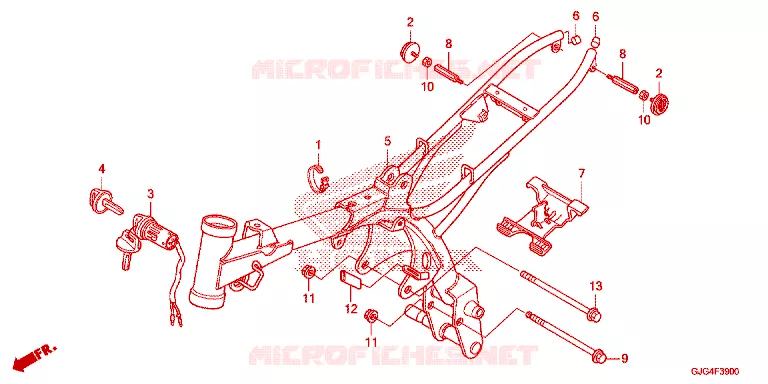 CADRE Honda MOTO 50 CRF 2025  CRF50FS