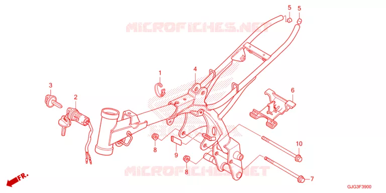 CADRE Honda MOTO 50 CRF 2025  CRF50FS